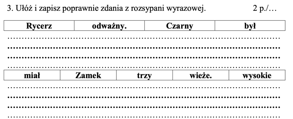 Przykładowe zadania 2